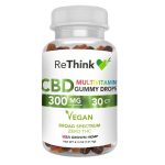 ReThink CBD Hemp Vegan Multivitamin Gummy Drops – 300MG